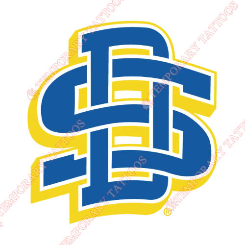 South Dakota State Jackrabbits Customize Temporary Tattoos Stickers NO.6231